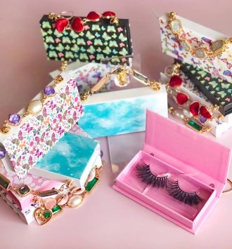 Paper box with chains