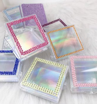 Shiny plastic lash box