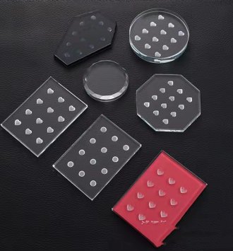 12 Heart-Shaped Hole Glue Holder